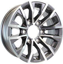 Aluminum Trailer Wheel 16x6 16 X 6 6 Lug 5.5 Center Edge Gun Metal Rim