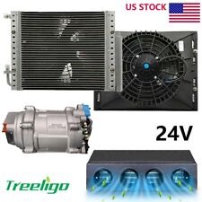 24v Air Conditioning Cool Only Under Dash Electric Ac Kit Compressor Universal