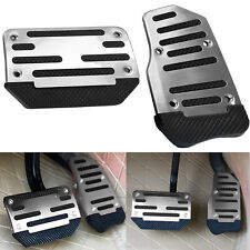2pc Non-slip Automatic Gas Brake Foot Pedal Pad Cover Kit Universal Accessories