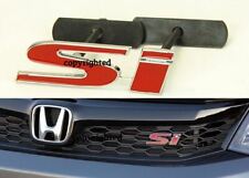 Bolt On 3d 4 X 1.2 Si Red Chrome Grill Emblem Decal Logo Badge For All Civic