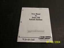Hein-werner Series C14b Parts Manual For Hydraulic Backhoes N.o.s