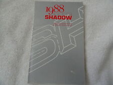 1988 Dodge Shadow Owners Manual