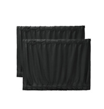 Adjustable Vip Car Window Curtain Sunshade Uv Protection 2pcs 50cm X 47cm Black