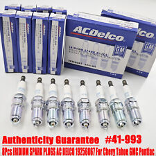 8pcs 41-993 Iridium Spark Plugs Ac Delco 19256067 For Chevy Tahoe Gmc Pontiac