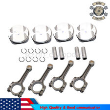 Pistons Rings Connecting Rod Kit Fit For Buick Chevrolet Gmc Saturn 2.4l Us