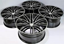 22 Black Wheels Fit Porsche Cayenne Base Turbo Touareg 22x10 5x130 Set 4