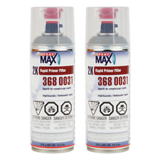 Spraymax 3680031 Gray Universal 2k Rapid Primer Filler 13.2 Oz 2 Pack