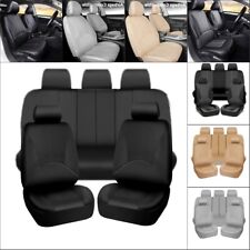 For Ford Car Seat Cover Protector Pu Leather Front Rear Cushion Set Pad