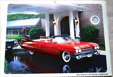 1959 Cadillac Series 62 Convertible Car Print Red No Top