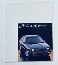 1987 Dodge Shadow Dealer Showroom Sales Brochure Guide Catalog