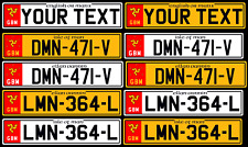 Custom Isle Of Man Gbm Uk Reflective License Plate Tag Reproduction Many Types