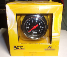 Autometer 1477 Designer Black 2-116 In-dash Mini Tachometer Gauge Kit 7000 Rpm