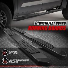 For 22-24 Toyota Tundra Crewmax Cab Black 6 Flat Side Step Bar Running Boards