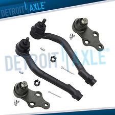 4pc Front Outer Tie Rods Lower Ball Joints For Hyundai Sonata Tucson Kia Optima