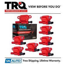 Trq 8 Piece Premium High Performance Ignition Coil Kit Square Type For Chevy Gmc