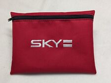 Saturn Sky Redline Aggressive Red Glovebox Bag W Silver Embroidery - New