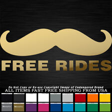 Funny Free Mustache Rides Jdm Boost Drift Fits Jeep Truck Sticker Decal