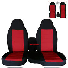 Truck Seat Covers Cotton Red Fits 2004-2012 Ford Ranger 6040 Highback