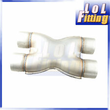 Universal Exhaust Crossover X Pipe 2.25 2 14 Inlet Outlet Aluminized Steel