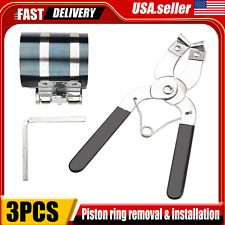 Piston Ring Compressor Installer Plier Remover Expander Tool Kit 2 18 To 7