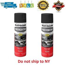 2pc Black Cars Truck Undercoating Rubberized Protection Coating Spray Paint 15oz