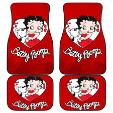 Betty Boop And Dog Cute Car Floor Mats Cartoon Fans Gift