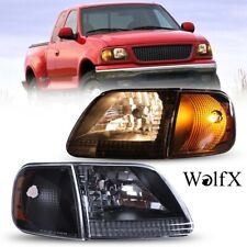 For 1997-2003 Ford F-1501997-2002 Expedition Headlights Black Corner Headlamps