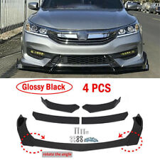 4pcs Front Bumper Lip Body Kit Lower Spoiler Splitter For Honda Accord 2014-2022