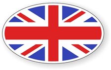 British Flag Oval Decal Bumper Sticker Window Label England Britain Union Jack