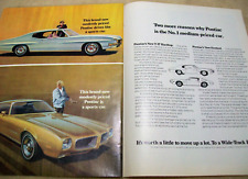 1970 Pontiac Firebird T-37 T37 Mid-size-mag 2-pg Car Ad -two More Reasons..