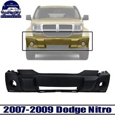 New Front Bumper Cover For 2007-2009 Dodge Nitro W Fog Lamp Holes Textured