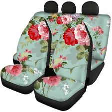For U Designs Universal Fit Car Seat Covers Full Set For Women Men Breathable
