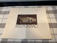 1972 Pontiac Grand Prix Catalina Lemans Gto Firebird Trans Am Sales Brochure Big