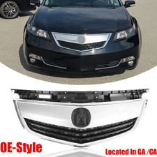 For Acura Tl 2012 2013 2014 Front Bumper Upper Grille Satin Finished Wmoulding