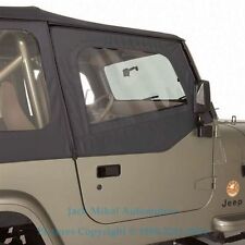 88-95 Replacement Soft Top Upper Doors For Jeep Wrangler Tinted Windows