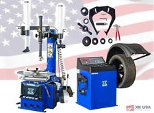 988 Tire Changer Wheel Balancer Machine 680s With Hood Cover Combo Rim Clamp