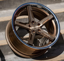 20 Vertini Rfs1.7 Brushed Bronze Staggered Concave Wheels For Mustang S550