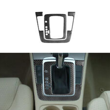 2x Carbon Fiber Gear Shift Panel Trim Cover For Volkswagen Passat 2006-2011