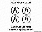 2.25 Inch Center Cap Rim Decals Sticker For Acura Rsx Mdx Tlx Tsx Rdx Rl Tl Csx