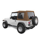 Jeep Soft Top For 88-95 Wrangler Yj Wtinted Windows In Spice Denim