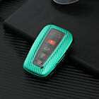 Carbon Fiber Tpu Car Key Fob Case Cover Holder For Toyota Camry Chr Avalon Rav4