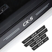 4pcs Cx-5 Emblem Car Door Sill Pedal Anti Scratch Decal Sticker For Mazda Cx5