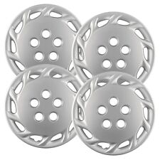 Set Of 4 14 Silver Hubcap Replacements For 1992-2000 Toyota Camry