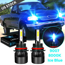 For Ford F-150 1999-2003 - 2x 9007 Hb5 8000k Blue Led Headlight Bulbs Hilo Beam