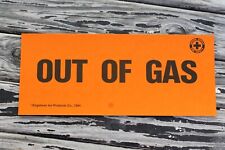 Vintage Auto Parts Car Truck Auto Out Of Gas Car Trouble Cool Old Cardstock Sign