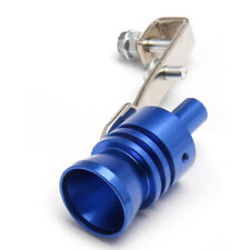 Auto Car Turbo Sound Blue Whistle Muffler Exhaust Pipe Whistler Silver L