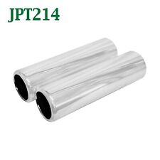 Jpt214 Pair 2.25 Chrome Pencil Exhaust Tips 2 14 Inlet 2 12 Outlet 9 Long