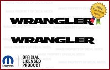 2x 2007-2018 Jeep Wrangler Fender Logo Jk Side Decals Stickers Gloss Black Sj3y3