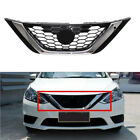 For Nissan Sentra 2016 2017 2018 Front Bumper Chrome Upper Grill Abs Hood Grille