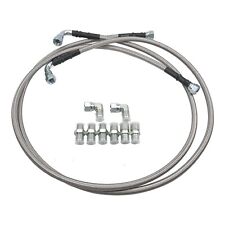 6an Braided Oil Fuel Line Stainless Steel Transmission Cooler Hose Th350 700r4